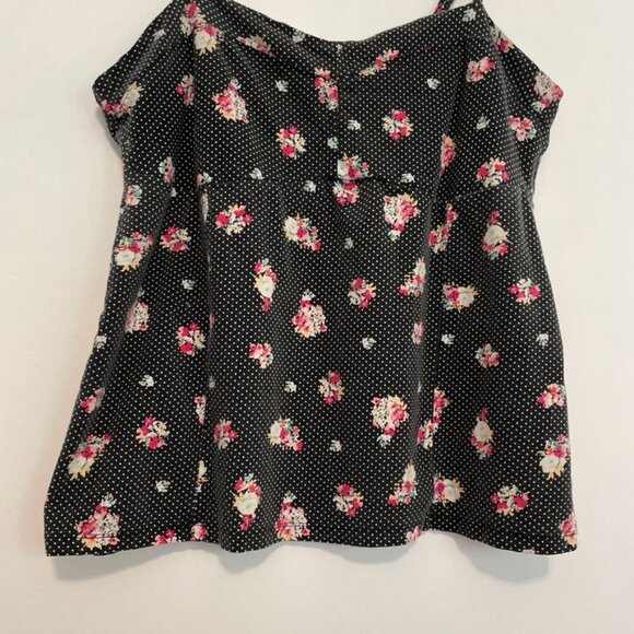 TORRID 3 Plus Size Floral Polka Dot Bustier Cami Black White Polka Dot Tank Top - Picture 6 of 15